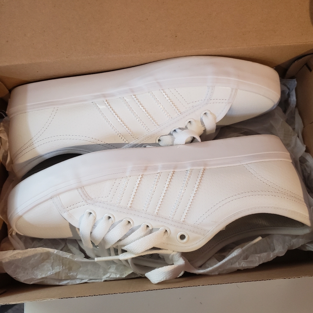 Men's Adidas Nizza Lo Sneakers White Size 8 Shoes
